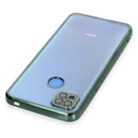 Newface Xiaomi Redmi 9C Kılıf Razer Lensli Silikon - Yeşil