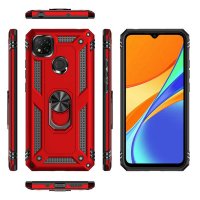 Newface Xiaomi Redmi 9C Kılıf Sofya Yüzüklü Silikon Kapak - Siyah