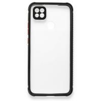 Newface Xiaomi Redmi 9C Kılıf Miami Şeffaf Silikon - Siyah