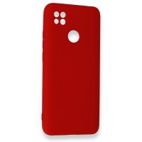 Newface Xiaomi Redmi 9C Kılıf Nano içi Kadife  Silikon - Kırmızı
