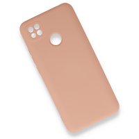 Newface Xiaomi Redmi 9C Kılıf Nano içi Kadife Silikon - Pudra