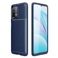 Newface Xiaomi Redmi 9T Kılıf Auto Focus Karbon Kapak - Lacivert