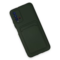 Newface Xiaomi Redmi 9T Kılıf Kelvin Kartvizitli Silikon - Koyu Yeşil