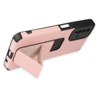 Newface Xiaomi Redmi 9T Kılıf Mega Standlı Silikon - Pudra