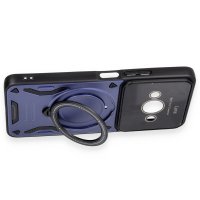 Newface Xiaomi Redmi A3 4G Kılıf Joy Lens Standlı Kapak - Lacivert