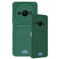 Newface Xiaomi Redmi A3 4G Kılıf Kelvin Kartvizitli Silikon - Koyu Yeşil