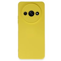 Newface Xiaomi Redmi A3 4G Kılıf Nano içi Kadife Silikon - Sarı