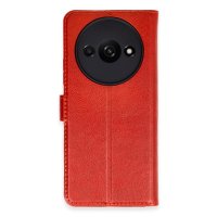 Newface Xiaomi Redmi A3 4G Kılıf Trend S Plus Kapaklı Kılıf - Kırmızı