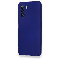 Newface Xiaomi Redmi K40 Kılıf Nano içi Kadife  Silikon - Koyu Mavi