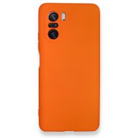 Newface Xiaomi Redmi K40 Kılıf Nano içi Kadife  Silikon - Turuncu