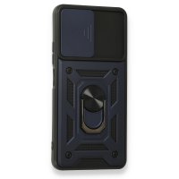 Newface Xiaomi Redmi K40 Kılıf Pars Lens Yüzüklü Silikon - Lacivert