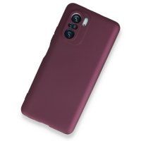 Newface Xiaomi Redmi K40 Kılıf First Silikon - Mürdüm