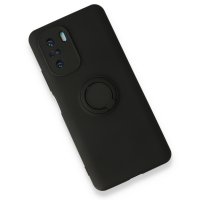 Newface Xiaomi Redmi K40 Kılıf Viktor Yüzüklü Silikon - Siyah
