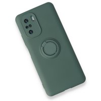 Newface Xiaomi Redmi K40 Kılıf Viktor Yüzüklü Silikon - Yeşil