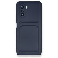 Newface Xiaomi Redmi K40 Pro Kılıf Kelvin Kartvizitli Silikon - Lacivert