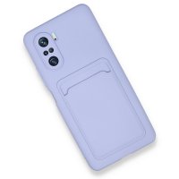 Newface Xiaomi Redmi K40 Pro Kılıf Kelvin Kartvizitli Silikon - Lila