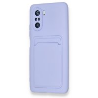 Newface Xiaomi Redmi K40 Pro Kılıf Kelvin Kartvizitli Silikon - Lila