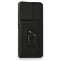 Newface Xiaomi Redmi K40 Pro Kılıf Pars Lens Yüzüklü Silikon - Siyah