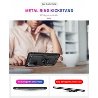 Newface Xiaomi Redmi K40 Pro Kılıf Sofya Yüzüklü Silikon Kapak - Siyah