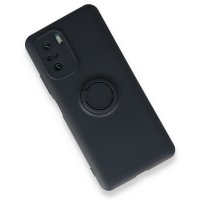 Newface Xiaomi Redmi K40 Pro Kılıf Viktor Yüzüklü Silikon - Lacivert