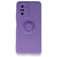 Newface Xiaomi Redmi K40 Pro Kılıf Viktor Yüzüklü Silikon - Mor