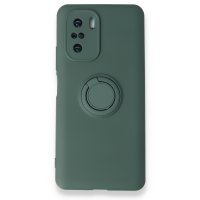 Newface Xiaomi Redmi K40 Pro Kılıf Viktor Yüzüklü Silikon - Yeşil