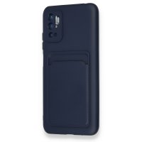 Newface Xiaomi Redmi Note 10 5G Kılıf Kelvin Kartvizitli Silikon - Lacivert