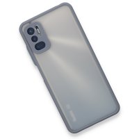 Newface Xiaomi Redmi Note 11 SE Kılıf Montreal Silikon Kapak - Gri