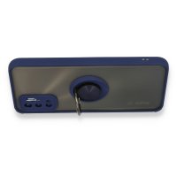 Newface Xiaomi Redmi Note 11 SE Kılıf Montreal Yüzüklü Silikon Kapak - Lacivert