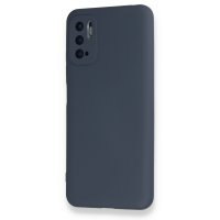 Newface Xiaomi Redmi Note 10 5G Kılıf Nano içi Kadife Silikon - Gri