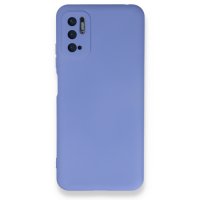 Newface Xiaomi Redmi Note 10 5G Kılıf Nano içi Kadife  Silikon - Lila