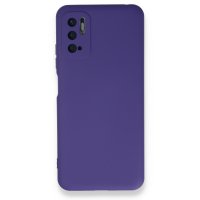 Newface Xiaomi Redmi Note 10 5G Kılıf Nano içi Kadife  Silikon - Mor