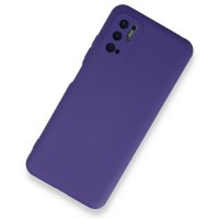 Newface Xiaomi Redmi Note 10 5G Kılıf Nano içi Kadife  Silikon - Mor