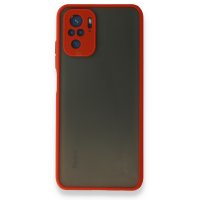 Newface Xiaomi Poco M5s Kılıf Montreal Silikon Kapak - Kırmızı