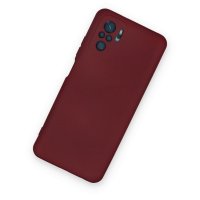 Newface Xiaomi Redmi Note 10 Kılıf Nano içi Kadife Silikon - Bordo