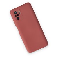 Newface Xiaomi Redmi Note 10 Kılıf Nano içi Kadife Silikon - Kiremit