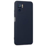 Newface Xiaomi Redmi Note 10 Kılıf Nano içi Kadife Silikon - Lacivert