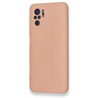 Newface Xiaomi Redmi Note 10 Kılıf Nano içi Kadife  Silikon - Pudra