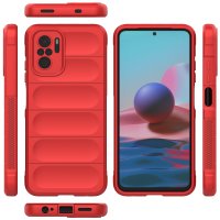 Newface Xiaomi Redmi Note 10 Kılıf Optimum Silikon - Kırmızı