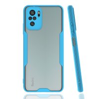 Newface Xiaomi Redmi Note 10 Kılıf Platin Silikon - Mavi