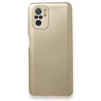 Newface Xiaomi Redmi Note 10 Kılıf First Silikon - Gold