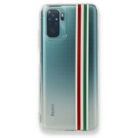 Newface Xiaomi Redmi Note 10 Kılıf Prime Silikon - Kırmızı-Yeşil