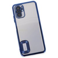 Newface Xiaomi Redmi Note 10 Kılıf Slot Silikon - Mavi