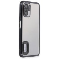 Newface Xiaomi Redmi Note 10 Kılıf Slot Silikon - Siyah