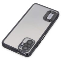 Newface Xiaomi Redmi Note 10 Kılıf Slot Silikon - Siyah