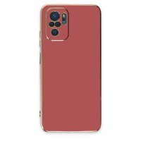 Newface Xiaomi Redmi Note 10 Kılıf Volet Silikon - Kırmızı