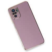 Newface Xiaomi Redmi Note 10 Kılıf Volet Silikon - Mor