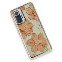 Newface Xiaomi Redmi Note 10 Pro Kılıf Çiçekli Silikon - Rose