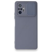 Newface Xiaomi Redmi Note 10 Pro Kılıf Color Lens Silikon - Gri