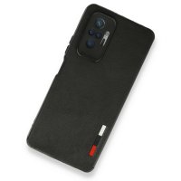 Newface Xiaomi Redmi Note 10 Pro Kılıf Loop Deri Silikon - Siyah